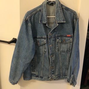 Men’s blue denim jean jacket Size 2x